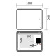 Дзеркало Mixxus Premium OLIVARY MR19-100x80-REVERSE (LED Touch, Anti-fog (3-6,5kK)) (MP6629)