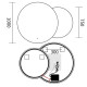 Дзеркало Mixxus Premium TOPPER MC01-100x75 (LED Touch, Anti-fog (3-6,5kK) (MP6631)