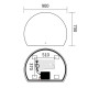 Дзеркало Mixxus Premium TOPPER MS01-90x70-REVERSE (LED Touch, Anti-fog (3-6,5kK)) (MP6632)