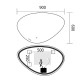 Дзеркало Mixxus Premium DIVERSE MA01-90x60-REVERSE (LED Touch, Anti-fog (3-6,5kK)) (MP6633)