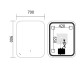 Зеркало Mixxus Premium DIVERSE MR15-90x70-REVERSE (LED Touch, Anti-fog (3-6,5kK)) (MP6639)