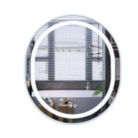 Дзеркало Mixxus Premium ELLIPSE MV05-80x70-REVERSE WHITE (LED Touch, Anti-fog (3-6kK)) (MP6645)