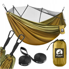 Туристический гамак Mountain Goat 300 x 200 см с москитной сеткой, двухместный, подвесной Olive (P-5905973403146)