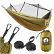 Туристический гамак Mountain Goat 270 x 140 см с москитной сеткой, одноместный, подвесной Olive (P-5905973403153)