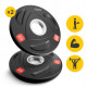 Диск олимпийский 4FIZJO 2 x 2.5 кг 51 мм металлический, прорезиненный Black (P-5905973401265)