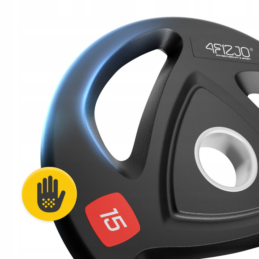 Диск олимпийский 4FIZJO 2 x 15 кг 51 мм металлический, прорезиненный Black (P-5905973401272)