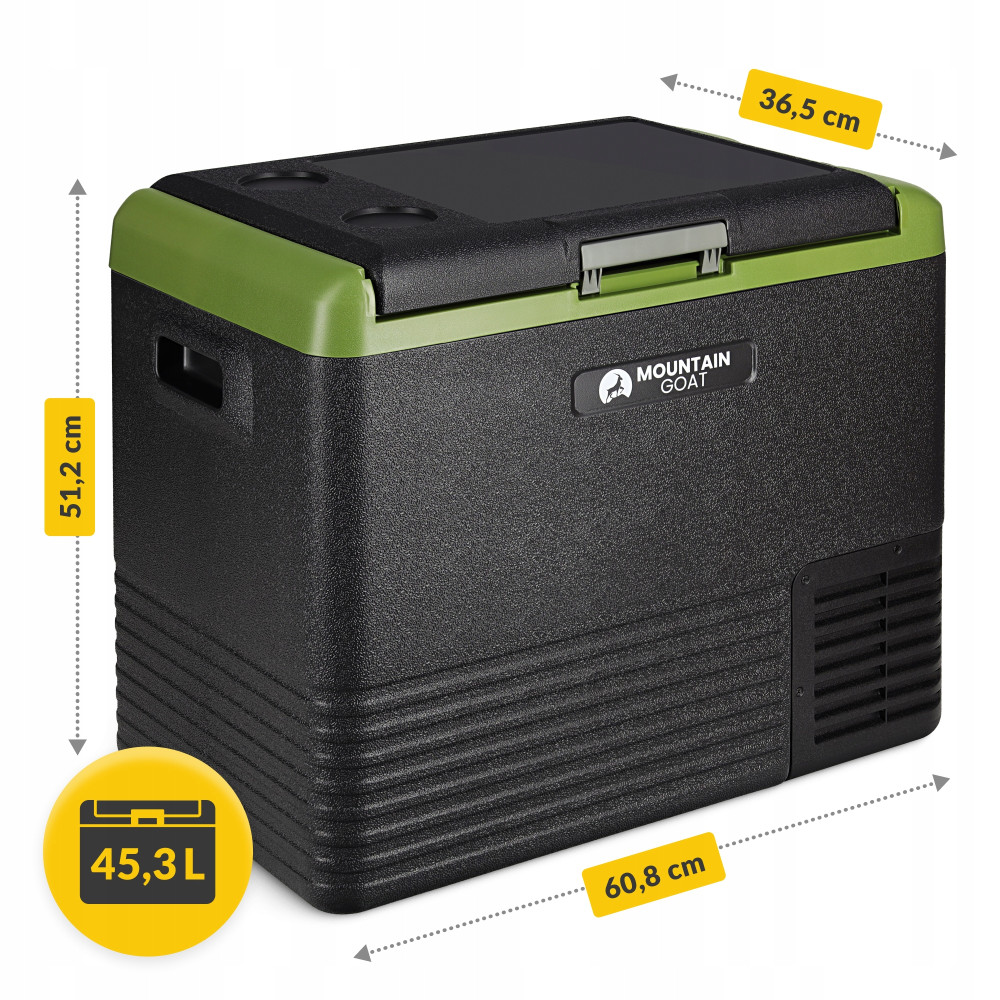 Холодильник туристический компрессорный Mountain Goat LIBERTY 45.3 л электрический, переносной Black/Olive (P-5905973404914)