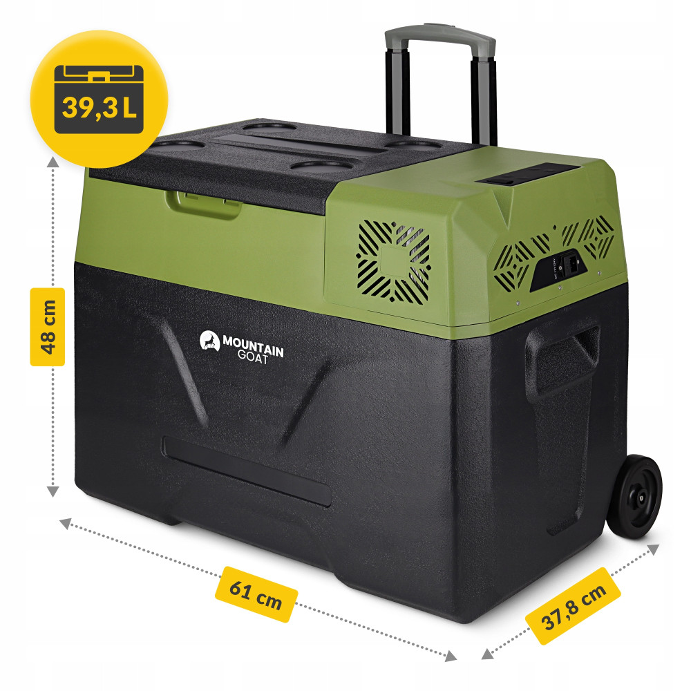 Холодильник туристический компрессорный Mountain Goat XTREME 39.3 л электрический, переносной Black/Olive (P-5905973404921)