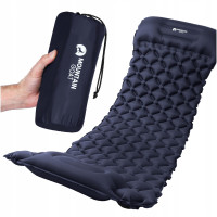 Коврик (каремат) надувной Mountain Goat 190 x 58 x 5 см со встроенным насосом MG0009 Navy Blue (P-5905973400916)