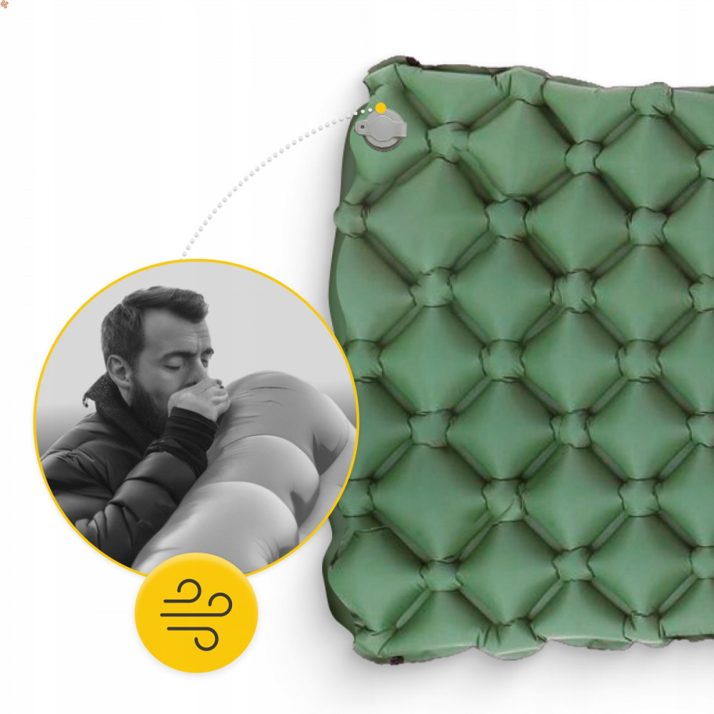Коврик (каремат) надувной Mountain Goat 190 x 58 x 5 см MG0011 Navy Green (P-5905973400886)