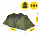 Палатка туристическая Mountain Goat Prime Quatro 4-местная Olive (P-5905973406598)