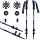 Трекінгові палиці Mountain Goat Peak+ 60-135 см MG0005 Black/Blue (P-5907739318268)
