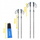 Трекінгові палиці Mountain Goat Pro+ 43-130 см MG0007 Black/Blue (P-5907739318244)