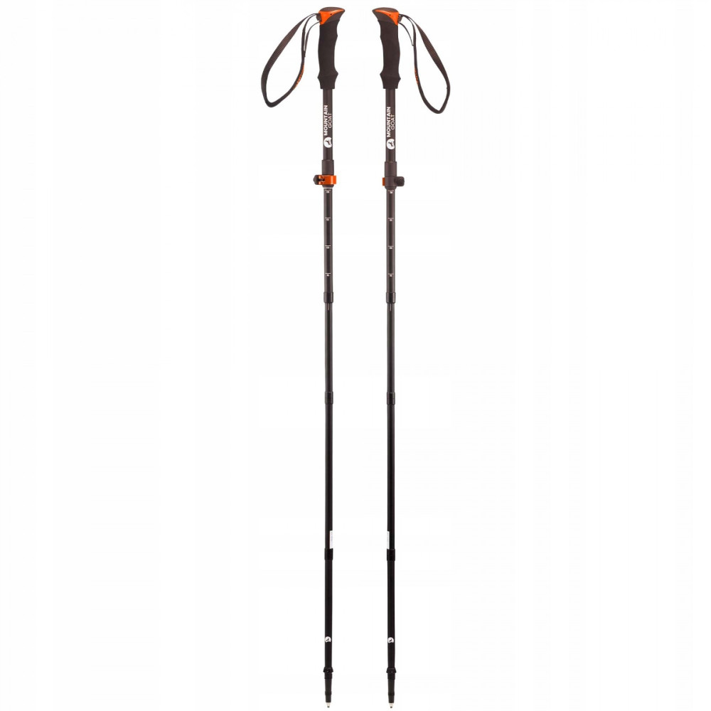 Трекінгові палиці Mountain Goat Pro+ 43-130 см MG0008 Black/Orange (P-5907739318251)