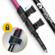 Трекінгові палиці Mountain Goat Peak+ 65-135 см Black/Pink (P-5905973404648)