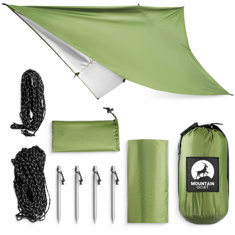 Туристический тент Mountain Goat 300 x 300 см бивающий, водонепроницаемый Olive (P-5905973406376)