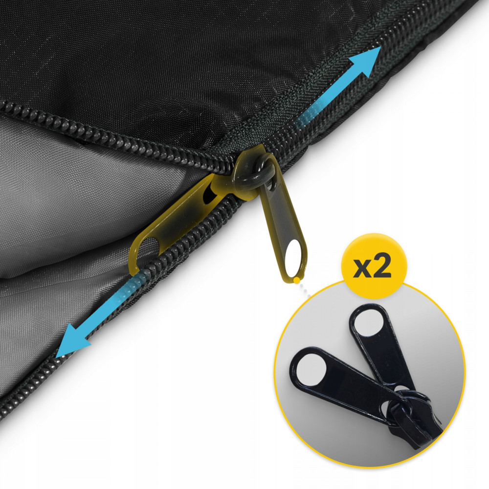 Спальный мешок (спальник) одеяло Mountain Goat Standard 2 в 1 MG0014 8 ...+20°C R Black/Grey (P-5905973400954)
