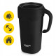 Термокухоль Mountain Goat зі соломинкою 0.65 л Black (P-5905973406123)