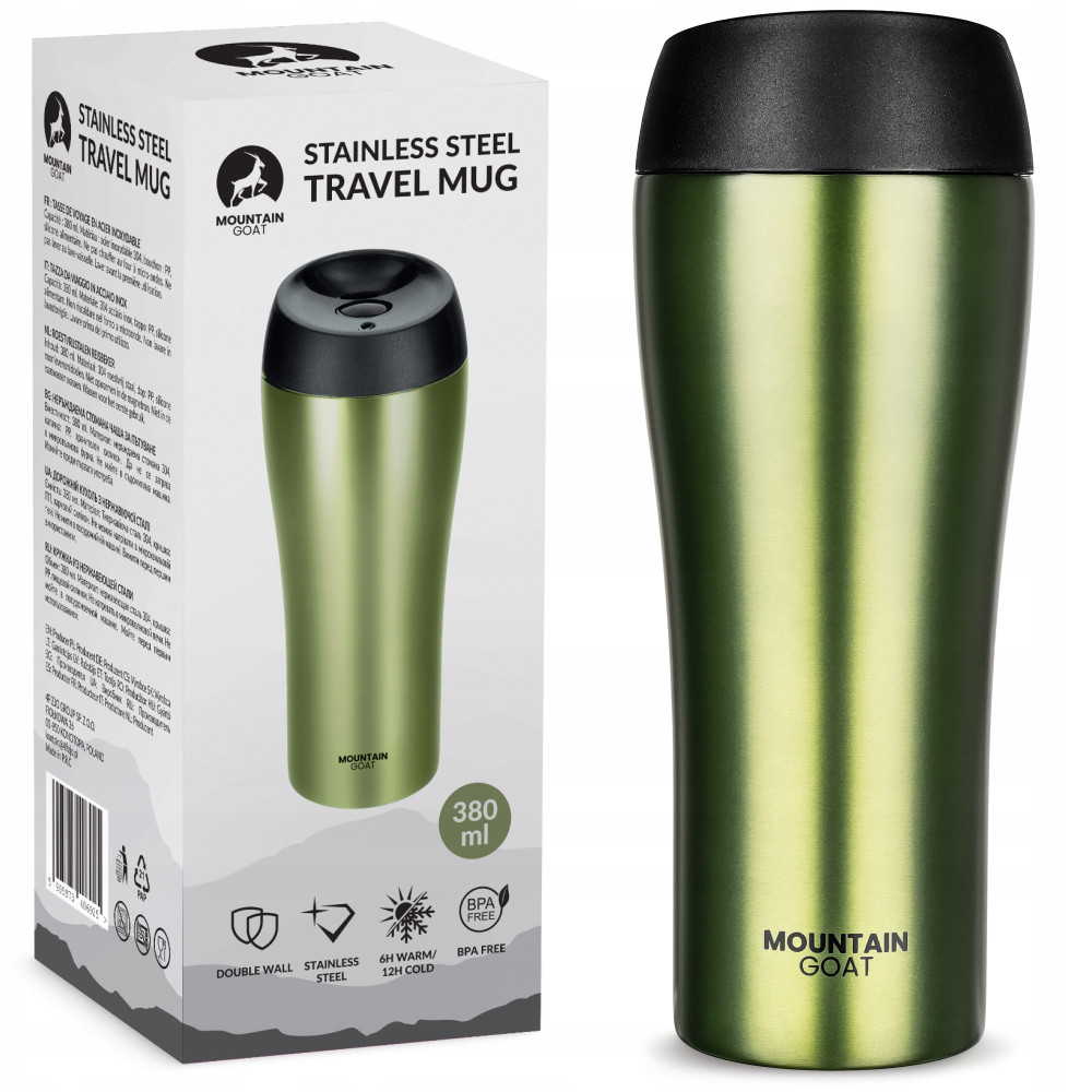 Термокружка Mountain Goat Travel 0.38 л Green (P-5905973406949)