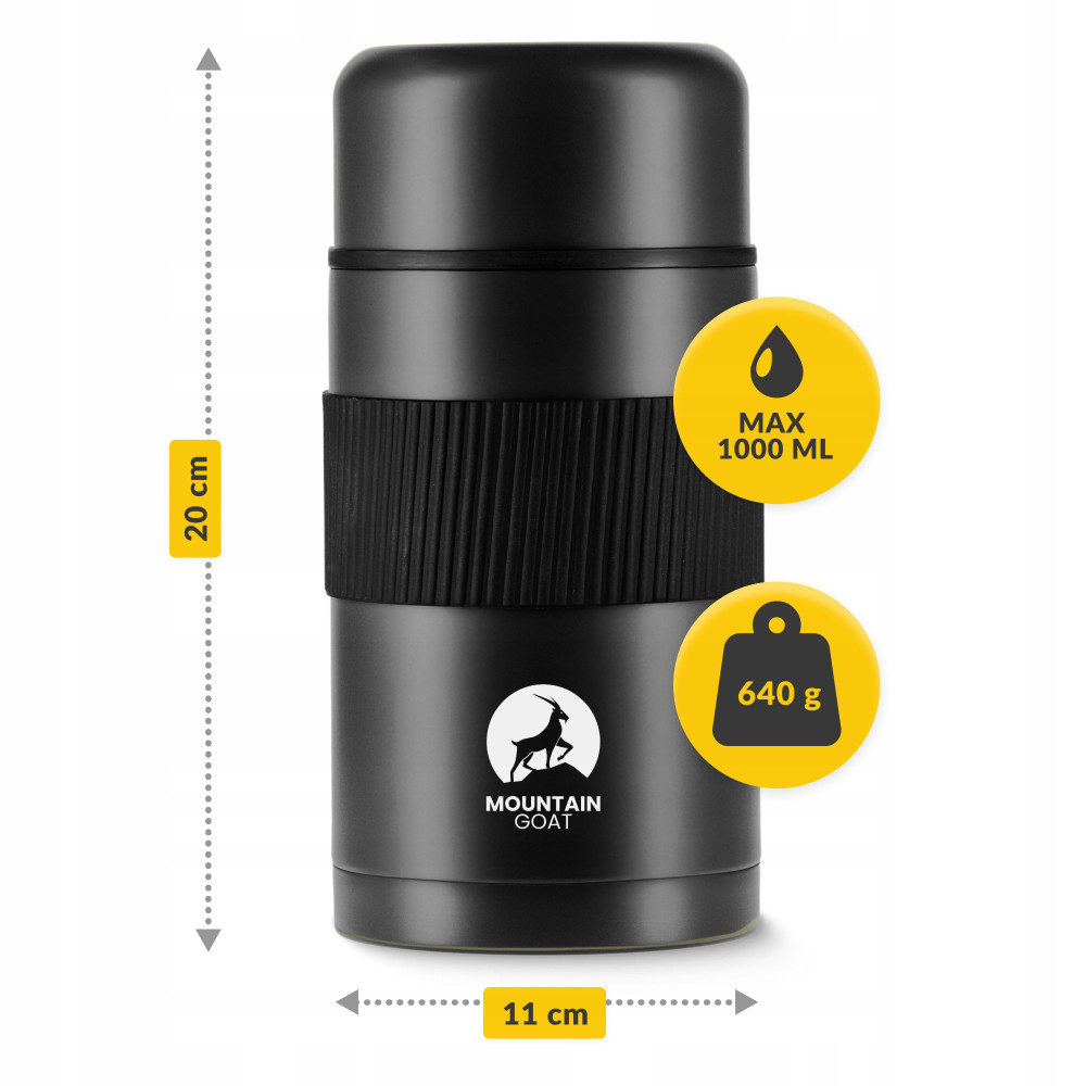 Термос для їжі Mountain Goat 1 л Black (P-5907739315793)