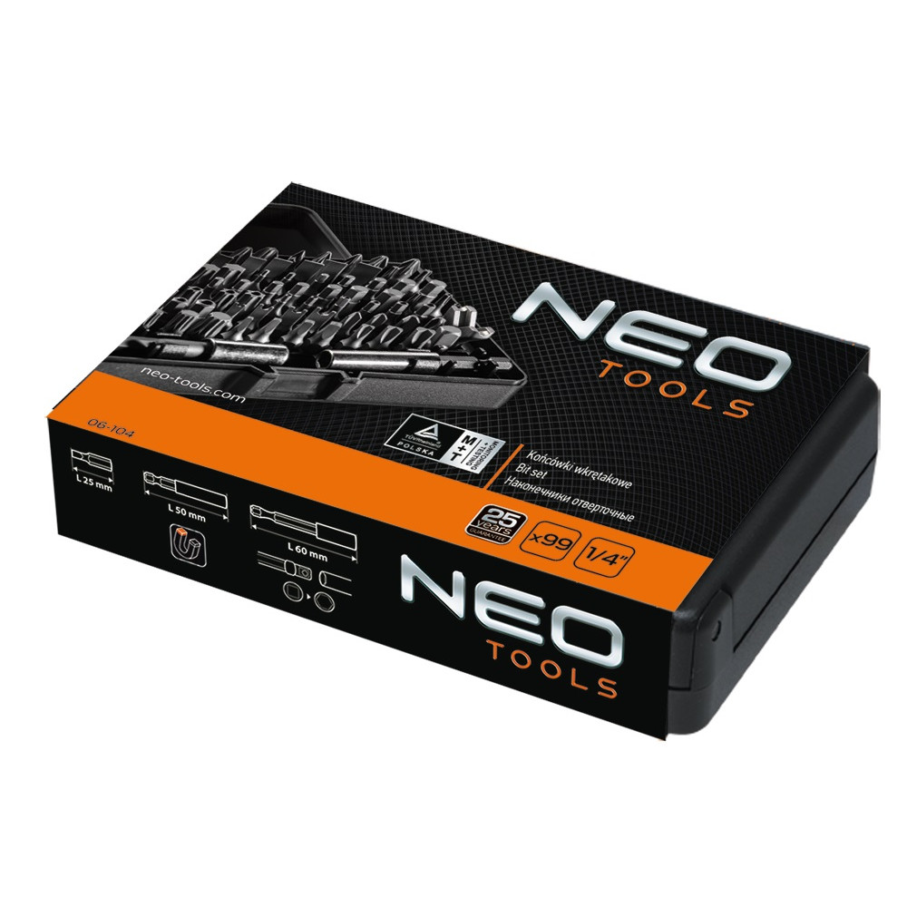 Набір насадок NEO Tools з тримачем 99 шт 06-104