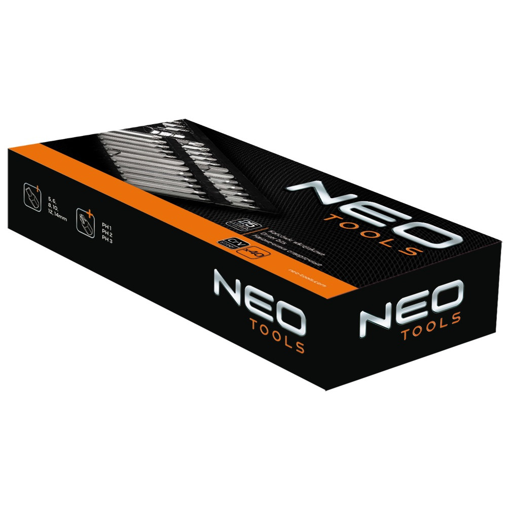 Набір насадок NEO Tools з утримувачем 40 шт 06-107