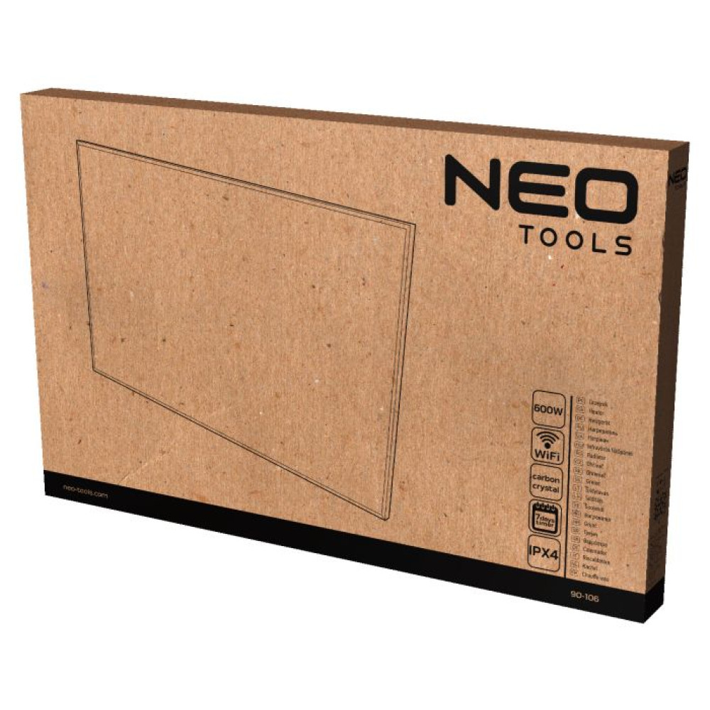 Інфрачервоний обігрівач Neo Tools 600 Вт, Білий (90-106)