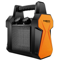 Тепловая пушка Neo Tools 3,0 кВт, площадь обогрева 30 кв.м., напольный/настольный, черный/оранжевый (90-061)