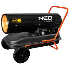 Тепловая пушка Neo Tools 30 кВт, площадь обогрева 300 кв.м., напольный, черный (90-081)