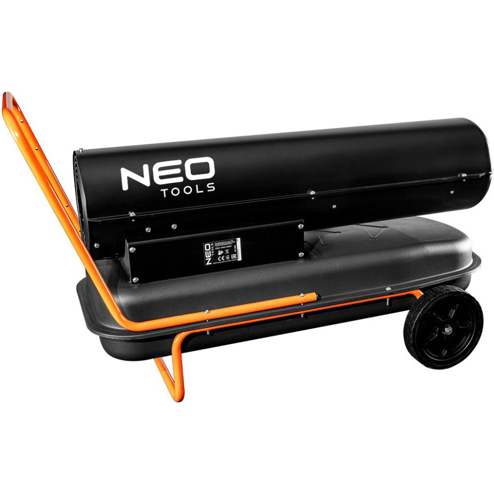 Тепловая пушка Neo Tools 50 кВт, площадь обогрева 500 кв.м., напольный, черный (90-082)