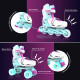 Дитячі ролики NEON Combo Skates бірюзовий NT09T4