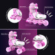 Дитячі ролики NEON Combo Skates рожевий NT10P4