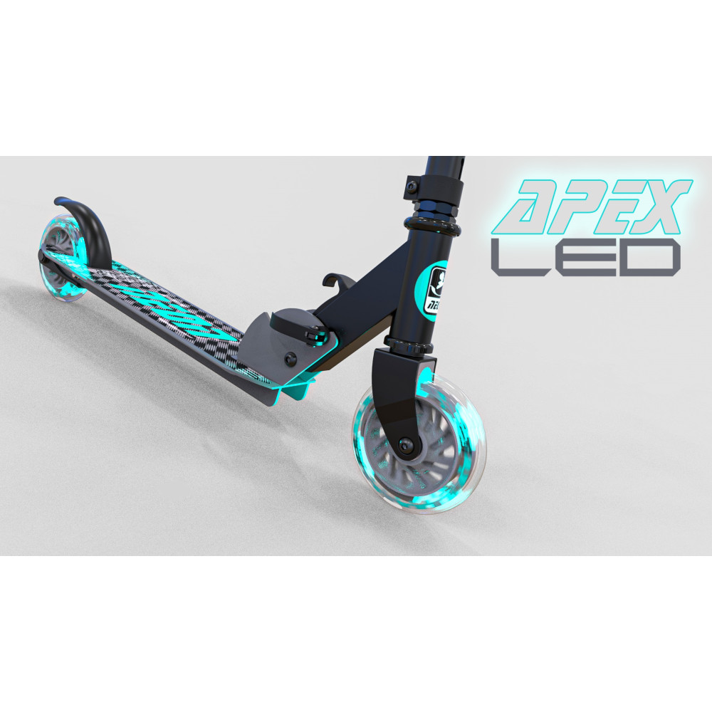 Дитячий самокат NEON Apex LED сірий NS32E4