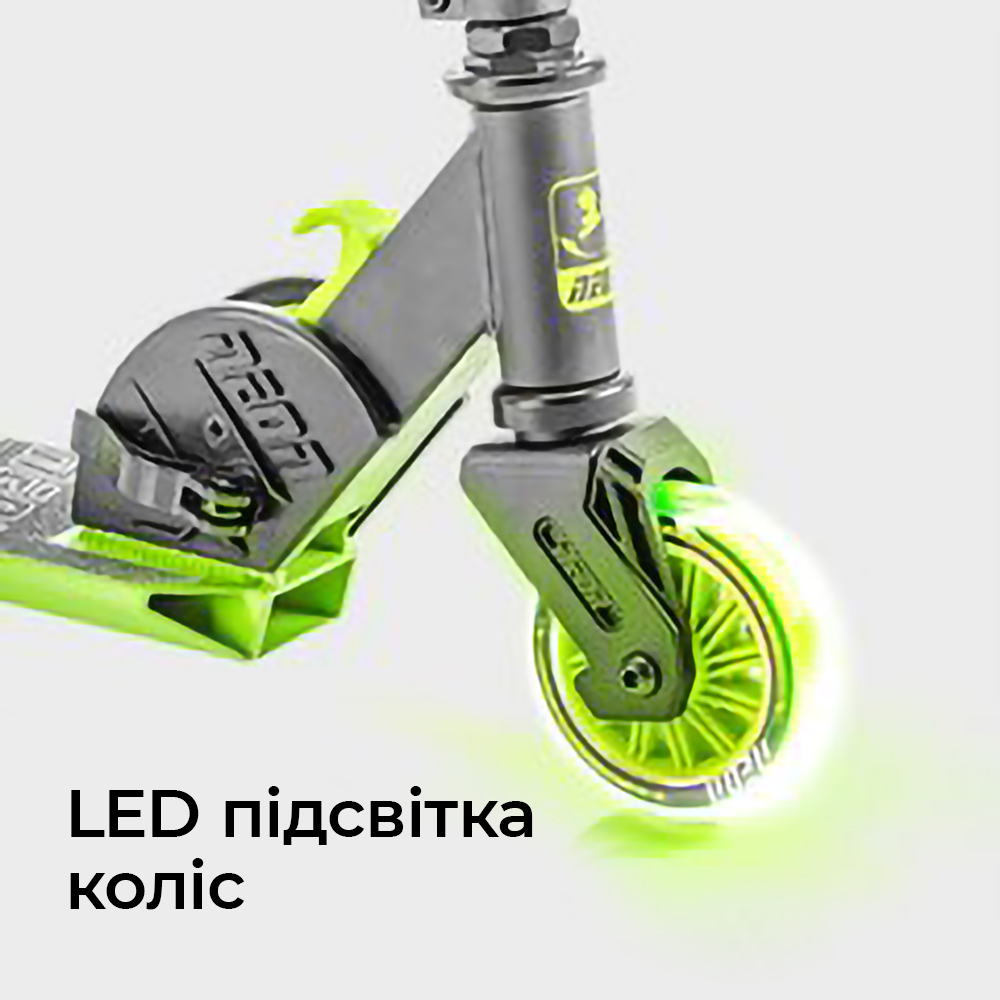 Дитячий самокат NEON Vector зелений NT05G2