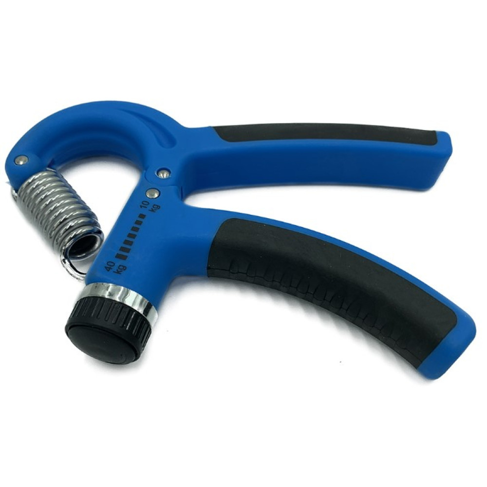 Еспандер кистьовий пружинний з регульованим навантаженням Newt Power Grip Pro CM 10-40 кг синій NE-W-66-BL