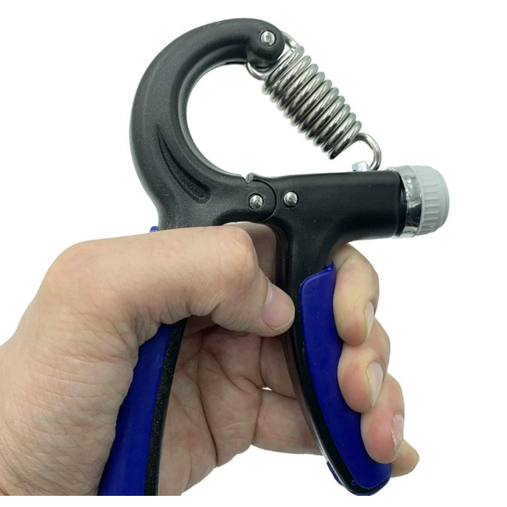  Еспандер кистьовий пружинний з регульованим навантаженням Newt Power Grip Pro CM синьо-чорний NE-W-66-BLB