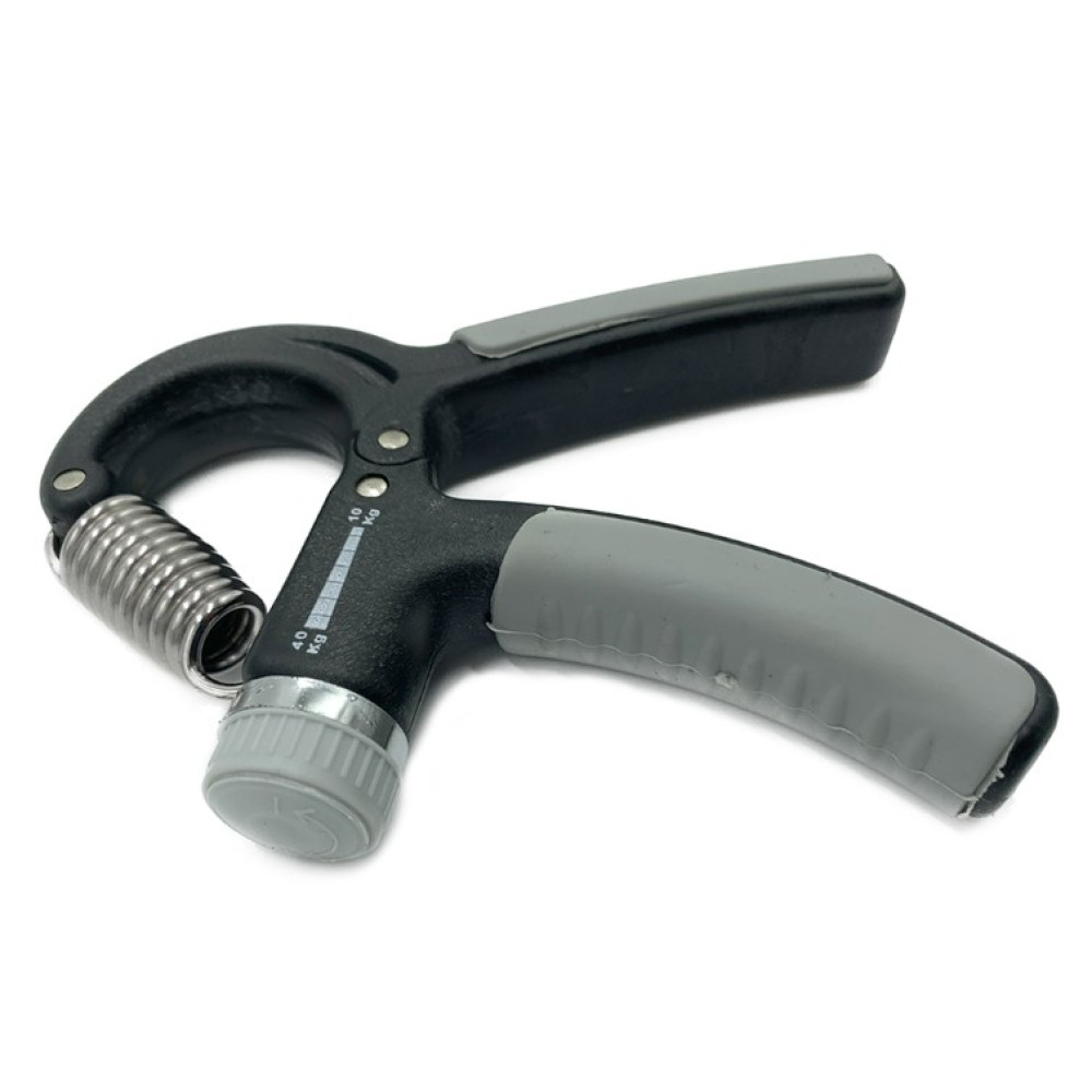 Еспандер кистьовий пружинний з регульованим навантаженням Newt Power Grip Pro CM 10-40 кг сірий NE-W-66-GR