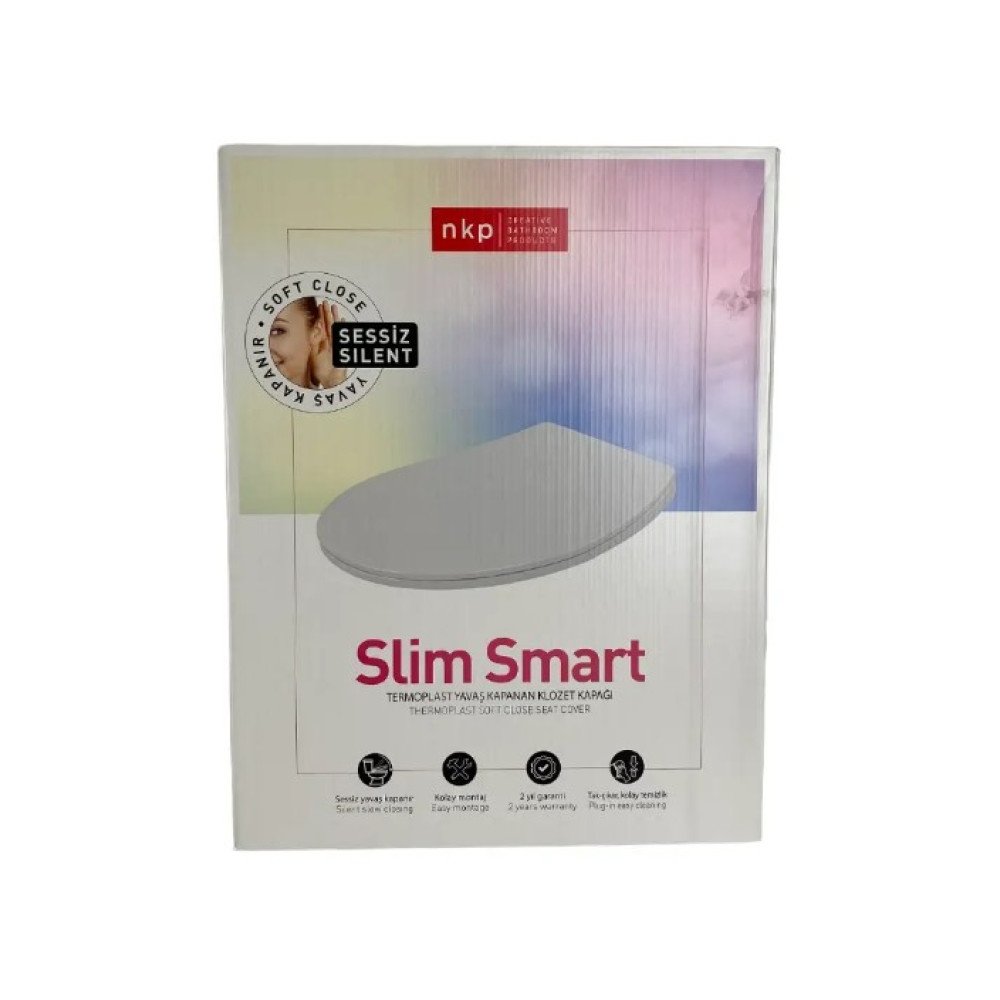 Сидіння для унітазу NKP Slim Smart з кришкою та функцією мікроліфта 0302