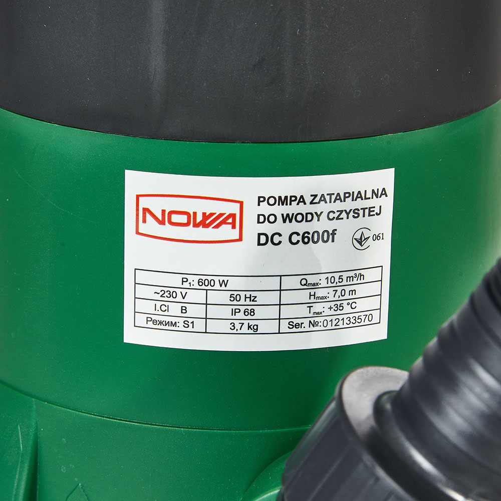 Дренажний насос Nowa DC C600F