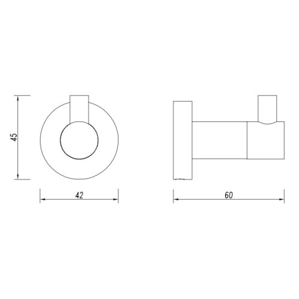 Гачок Omnires Modern Project nickel (MP60110NI)