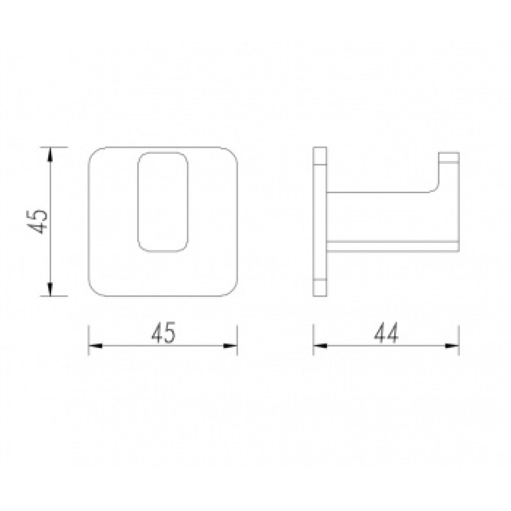 Гачок Omnires Nelson black mat (NL80115BL)