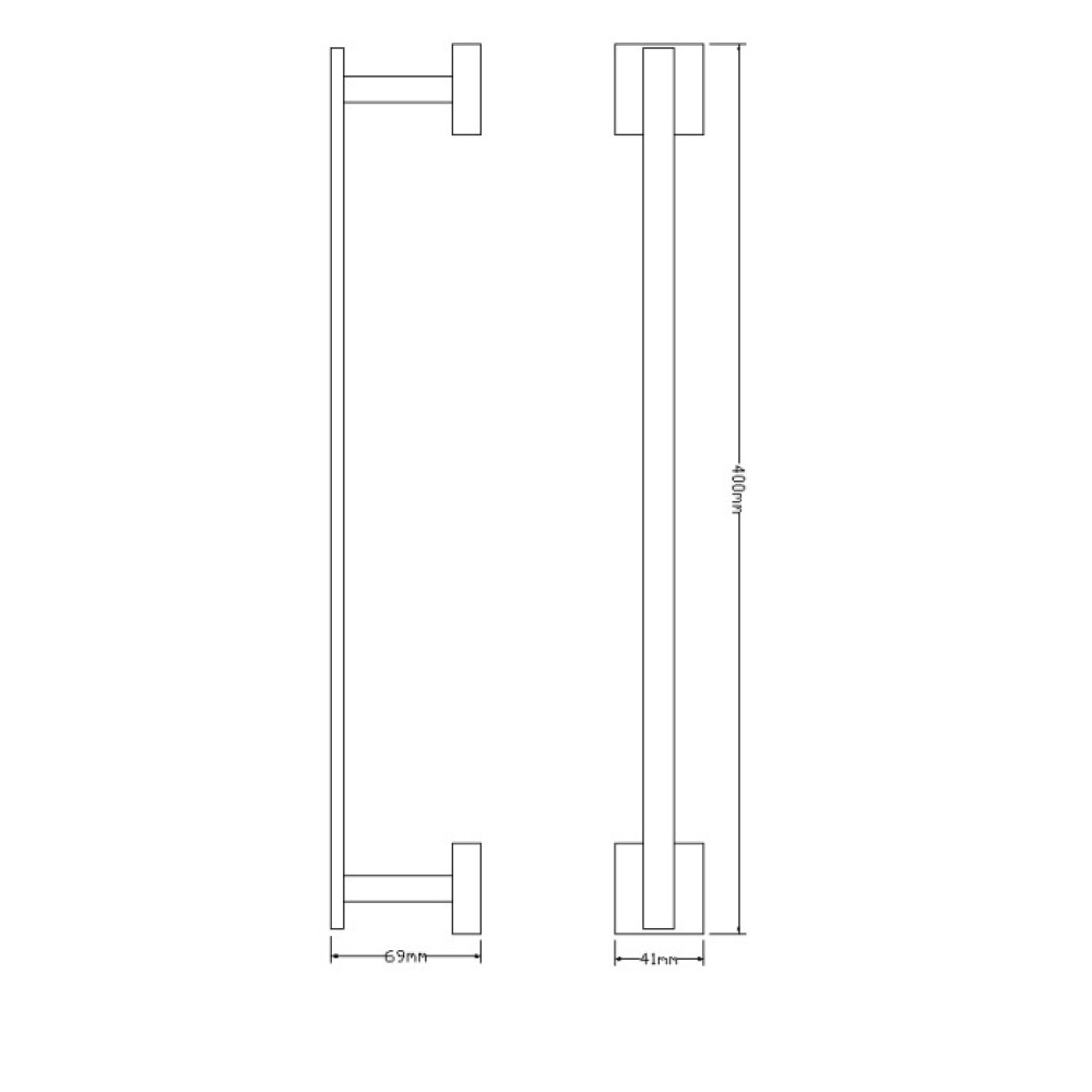 Тримач для рушників Omnires Lift chrome (8124ACR)