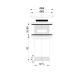 Донный клапан Omnires click-clack matt white (A706BM)