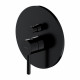 Смеситель скрытого монтажа для душа Omnires Y black (Y1235BL)