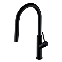 Смеситель для кухни Omnires Bend matt black (BE6455BL)