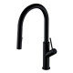 Смеситель для кухни Omnires Bend matt black (BE6455BL)