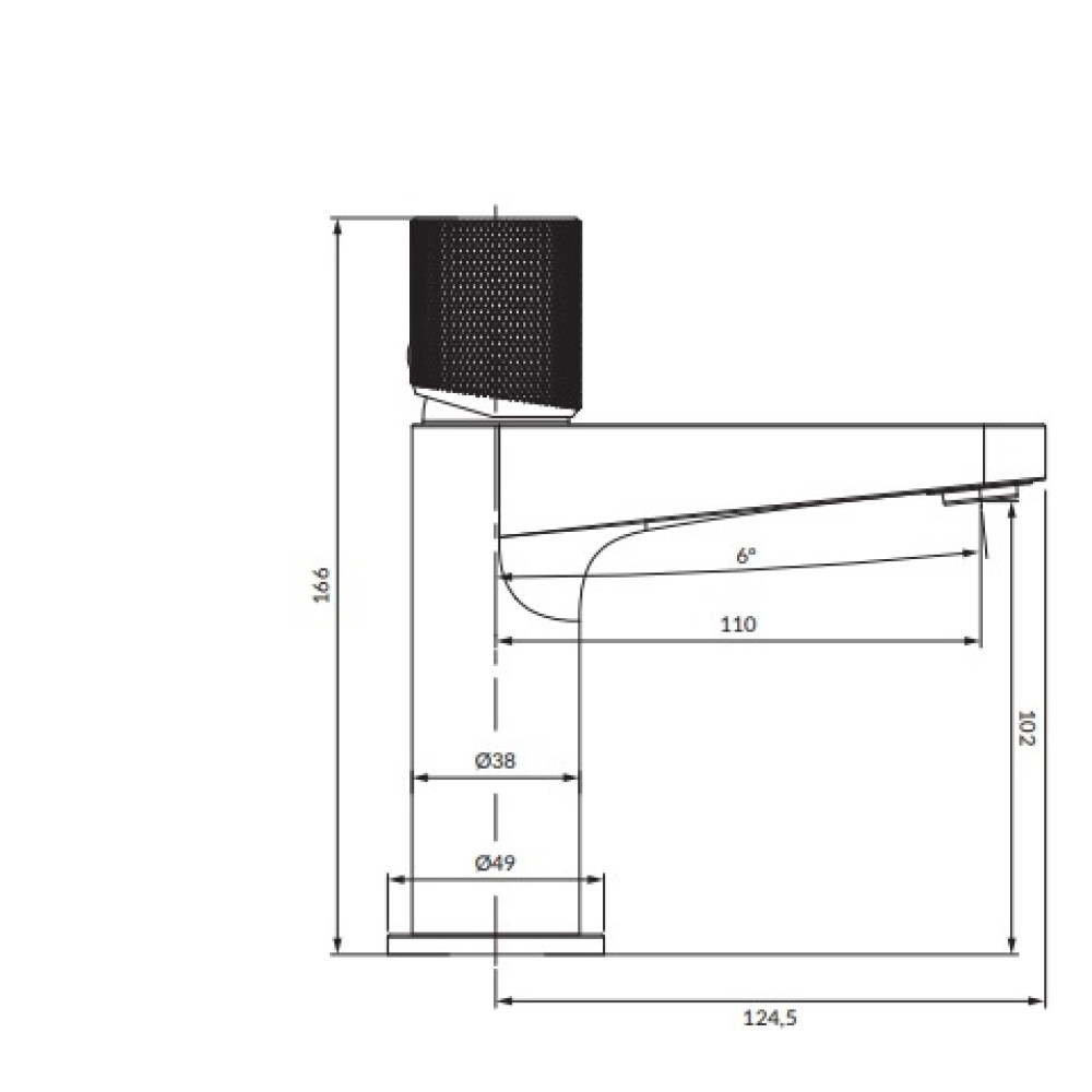 Змішувач для раковини Omnires Contour (CT8010AT)