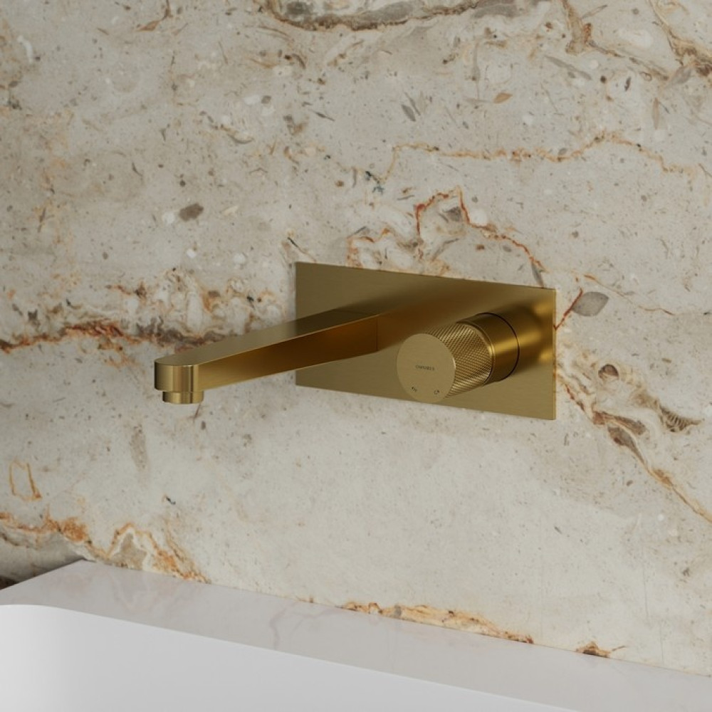 Змішувач для раковини Omnires Contour прихованого монтажу gold (CT8015GLB)