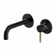 Змішувач для раковини Omnires Y прихованого монтажу black/gold (Y1215HBLGL)