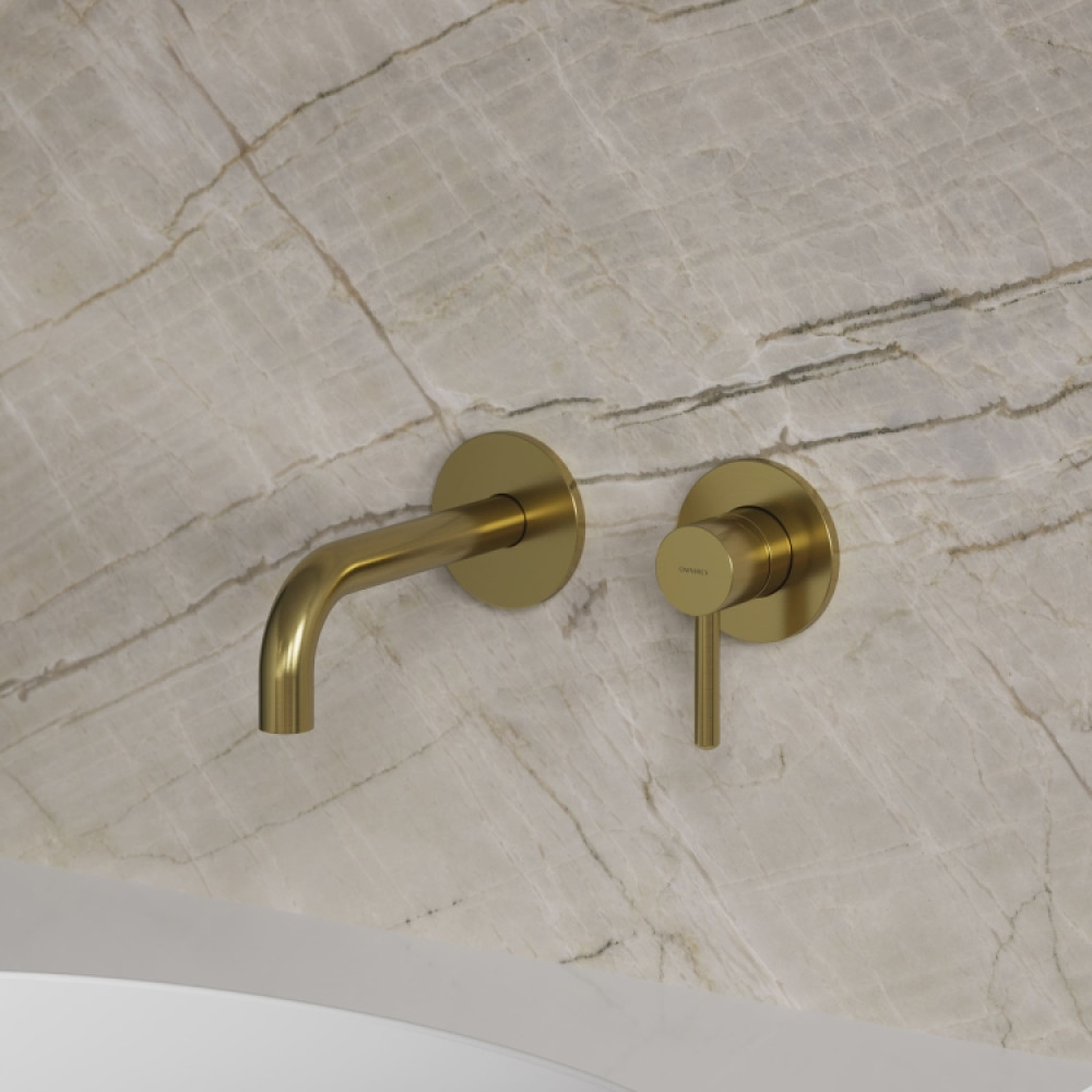 Змішувач для раковини Omnires Y прихованого монтажу brushed brass (Y1215HBSB)